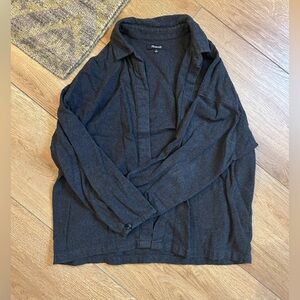 Madewell Gray Flannel Shirt